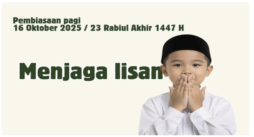 Menjaga Lisan, Menjaga Diri: MI Al-Ishlah Tanamkan Adab Berbicara Sejak Dini